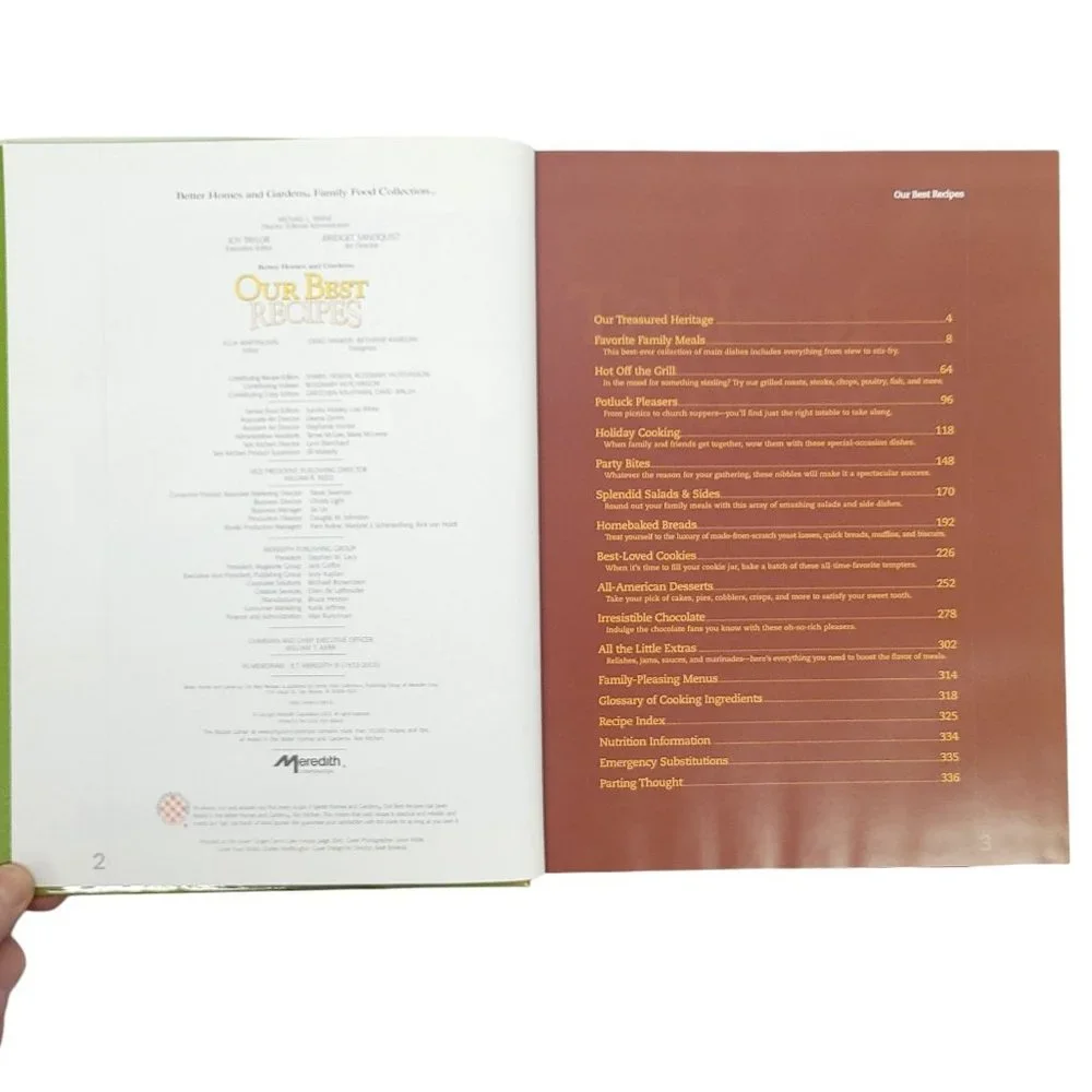 Better Homes And Gardens Our Best Recipes 2003 Hardcover Cookbook